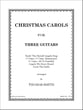 Christmas Carols for Three Guitars Guitar and Fretted sheet music cover